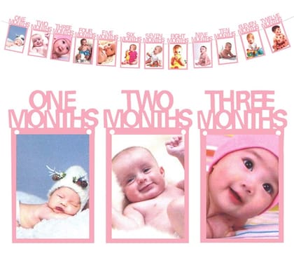 12 Month Photo Frame Banner