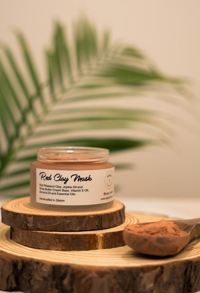 Red clay mask