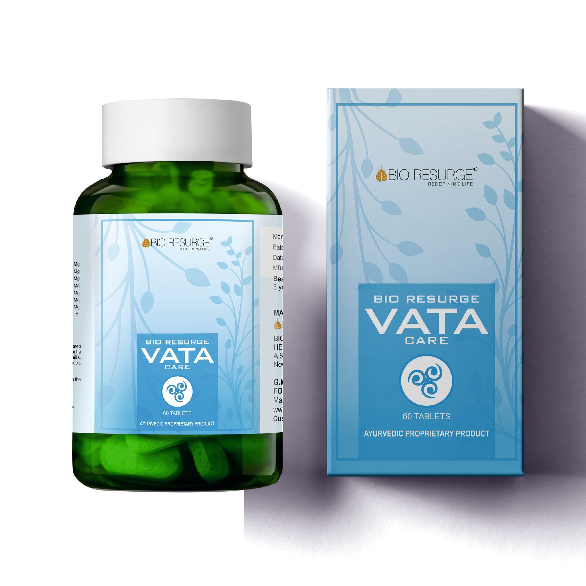 BIO RESURGE LIFE ||VATA CARE ||1000 Mg Tablets|| For Managing Of Vata Dosha