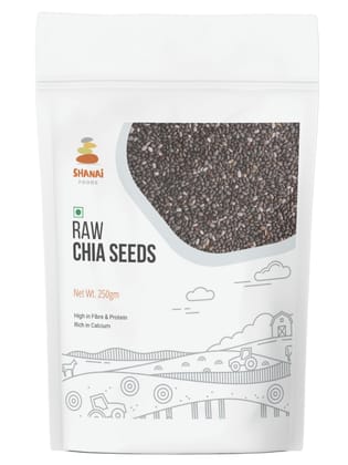 Shanai Foods Premium Raw Chia Seeds - 250g | With Omega3 | Healthy Snack | Chia Seeds for Weight Loss