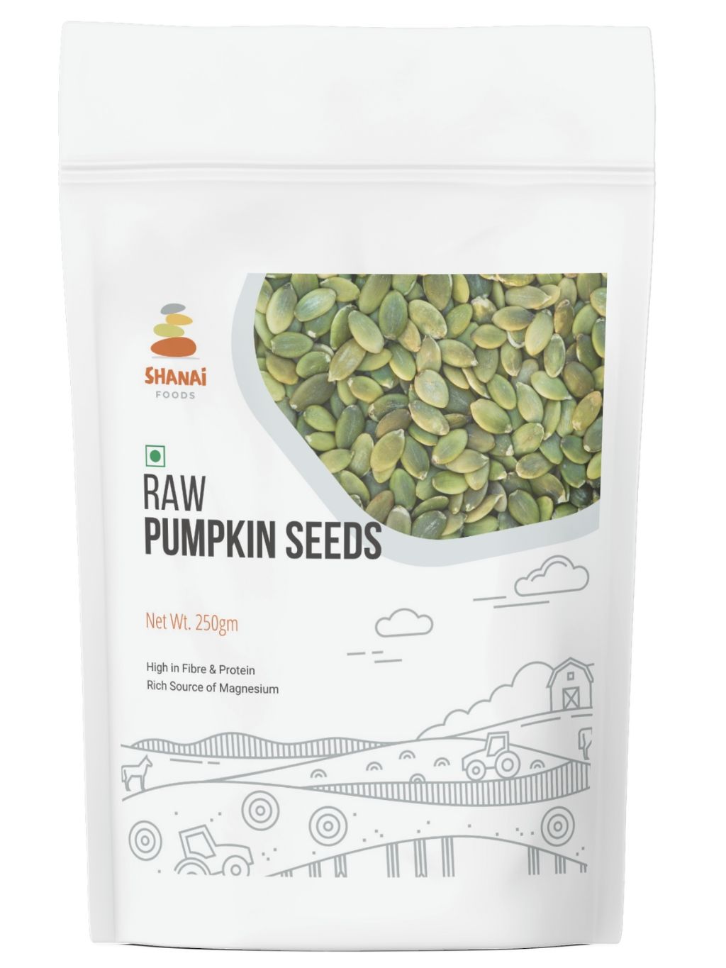 Shanai Foods Premium Raw Pumpkin Seeds 250g | Immunity Booster and Protein Rich Seeds | Highly Nutritious Snack