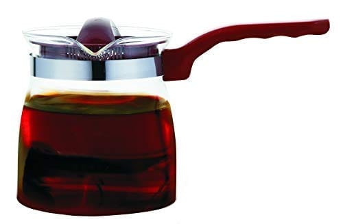 Femora Borosilicate Glass Flame Proof Tea Pot- 700 ML (Serving 4 Cup) Set of 2