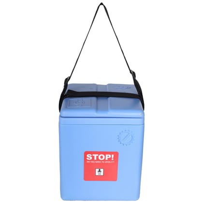 FAIRBIZPS 4 Ice Pack Vaccine Storage Carrier Box Portable CFC- Free Polyurethane Controller Vaccine Storage Box with Integral, Hinged Lid & Stopper (1.67 Ltr.) (Blue)