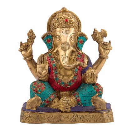 Kartique Brass Krishna Bhagwan Idol Murli Statue Murti Gift for