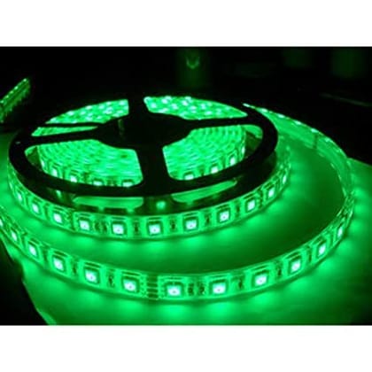 DAYBETTER� 4 Meter 2835 Cove Led Light Non Waterproof Fall Ceiling Light for Diwali,Chritmas Home Decoration with Adaptor/Drivers (Green,60 Led/Meter) | NW-A-1