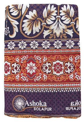 Mandhania Solapuri Royal King Size Cotton Daily Use Chaddar (103, Assorted Colour, 7.5 X 9 ft)