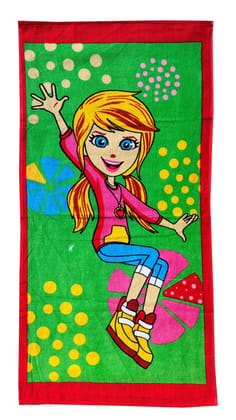 Mandhania Boy's and Girl's Cotton Cartoon Printed Bath Towels