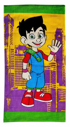 Mandhania Cotton Cartoon Printed Kids Bath Towels for Boys and Girls (44 x 22 inch, Multicolour)