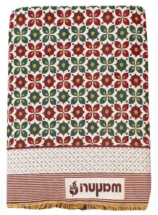 Mandhania MayurPankh 3D Solapur Chaddar 100% Cotton Dailyuse Single Bed Blanket Pack of 1 (106)