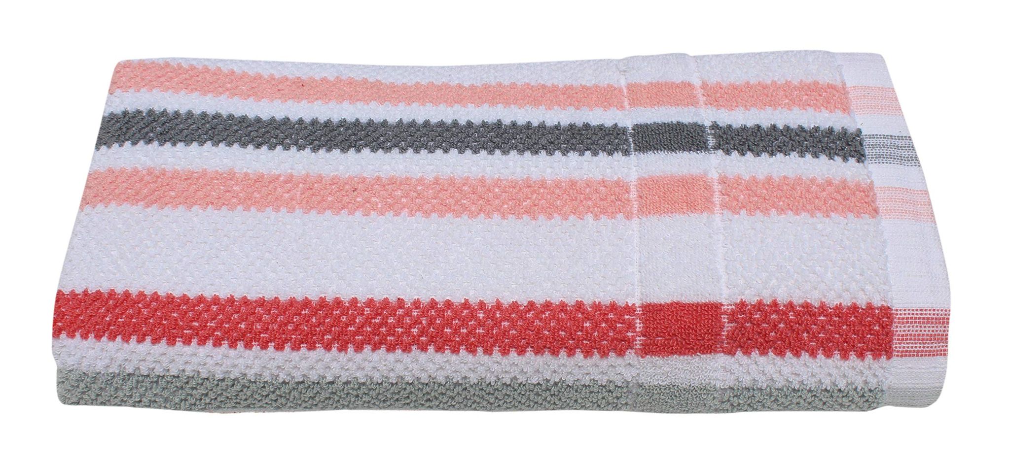 Mandhania Paradise Stripe Premium Cotton Exotic Large Bath Towel 450 GSM (75x150cm) Pack of 1