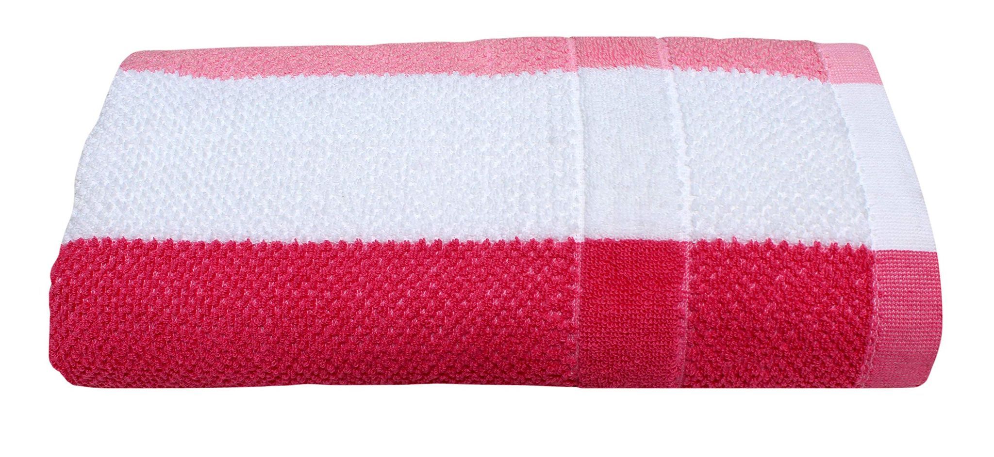 Mandhania Paradise Stripe Premium Cotton Exotic Large Bath Towel 450 GSM (75x150cm) Pack of 1