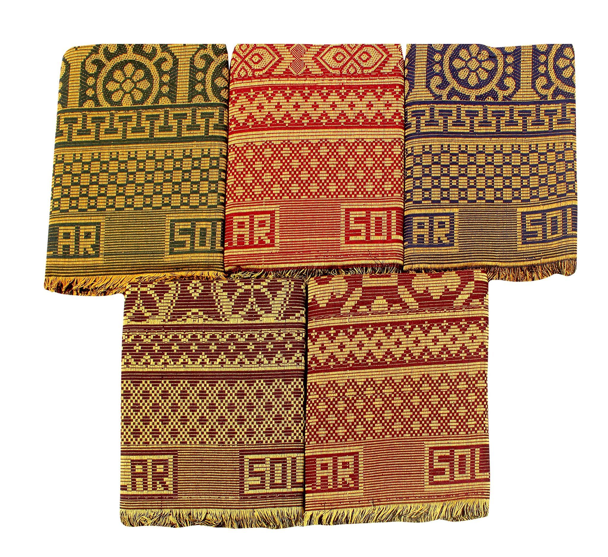 Mandhania Dollar Solapur Chaddar Authentic Designed 100% Cotton Dailyuse Single Bed Blanket Pack of 5