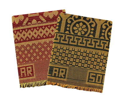 Mandhania Dollar Solapur Chaddar Authentic Designed 100% Cotton Dailyuse Single Bed Blanket Pack of 2