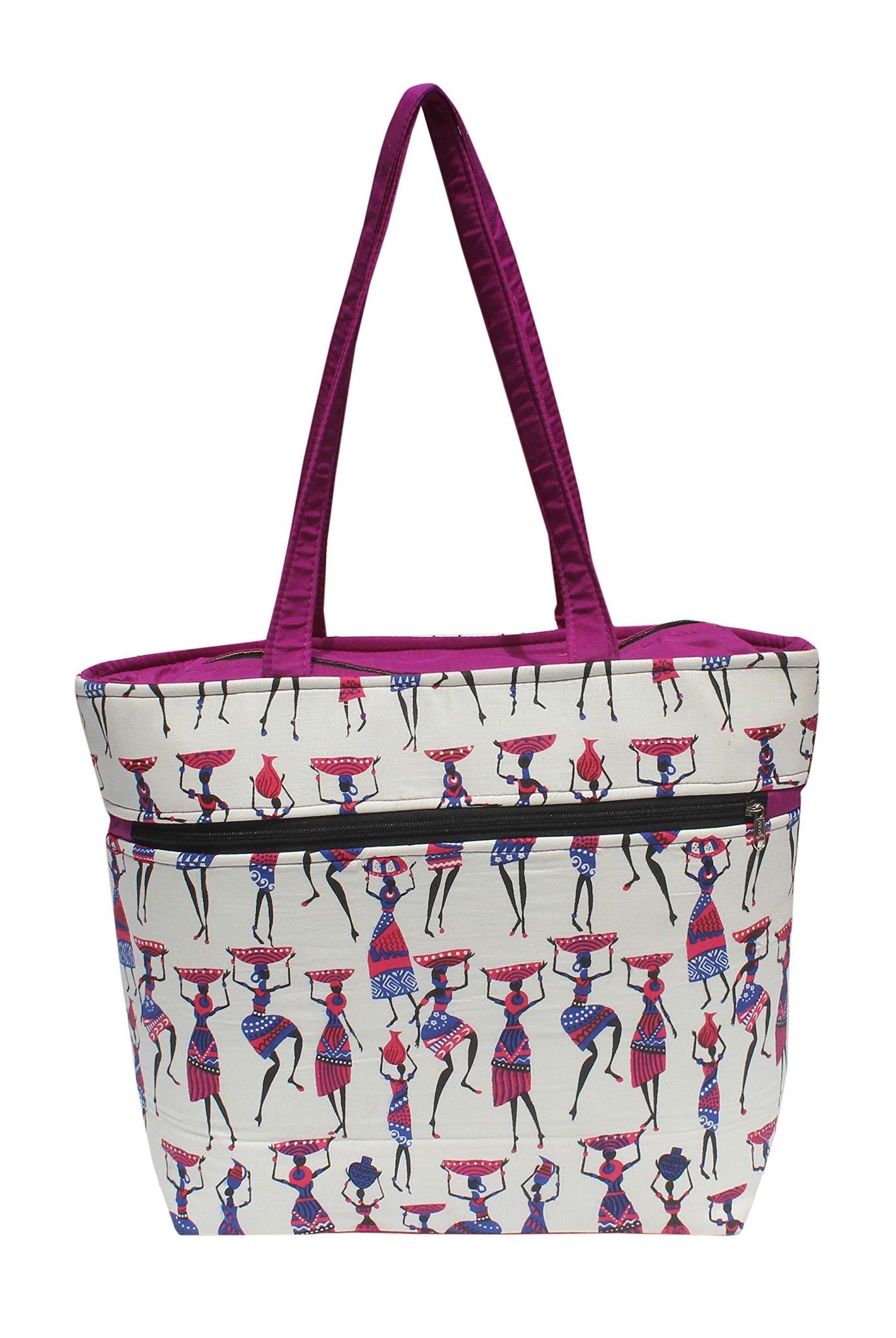 Tribal Print Studded Box Bag – OMNIA