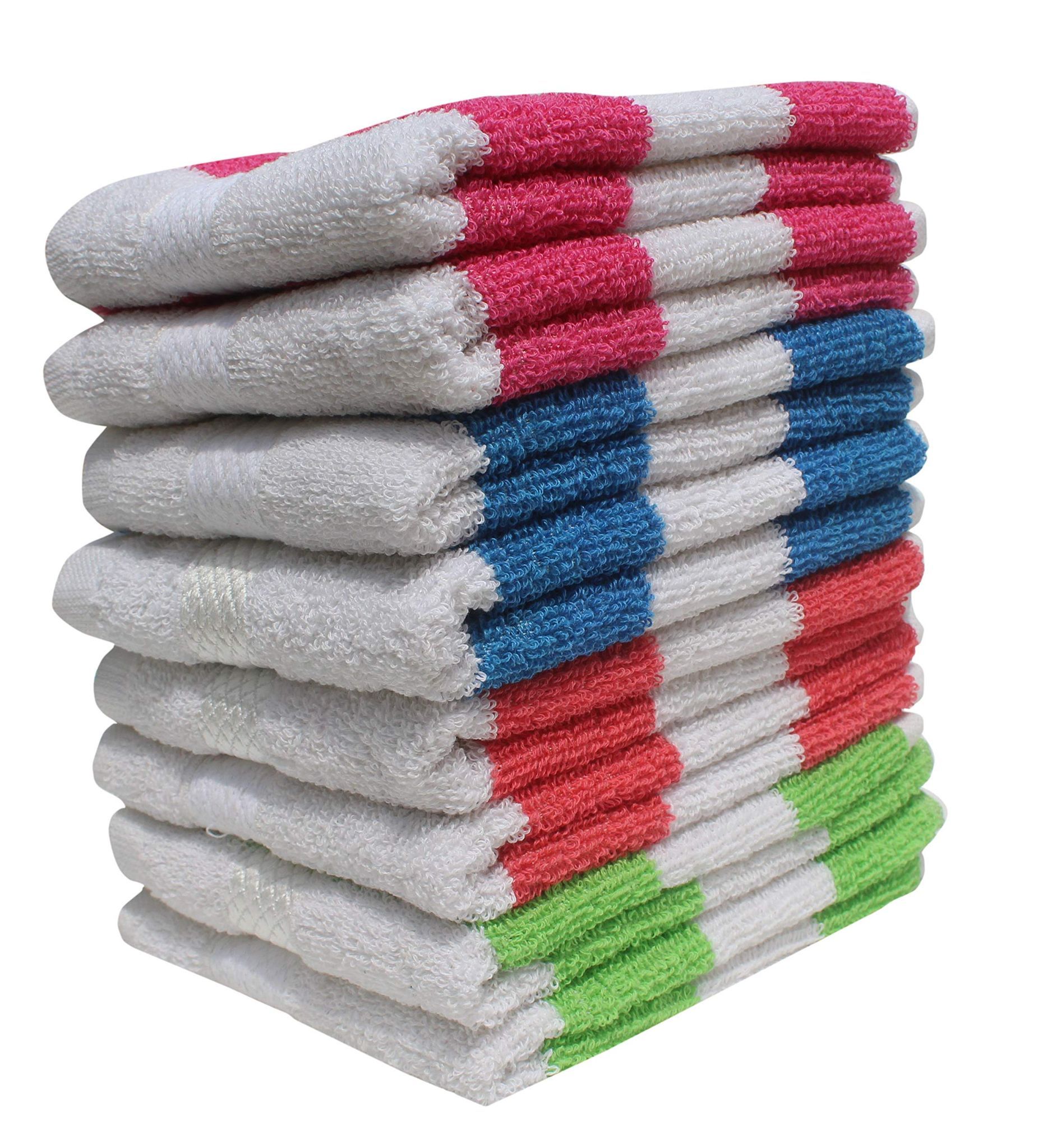 Mandhania Dailyuse Soft Cotton Hand Towels, 35x53 cm Pack of 8 (SHT806)