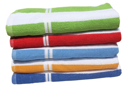 Mandhania Large Beach & Pool Towel - 35"x70", Hotel Quality-Luxuriously Soft, Absorbent & Plush Towel Pack of 5