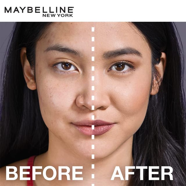 Maybelline FIT Me Matte & Poreless Liquid Foundation (Shade 105) / 12 hours  foundation wear test 