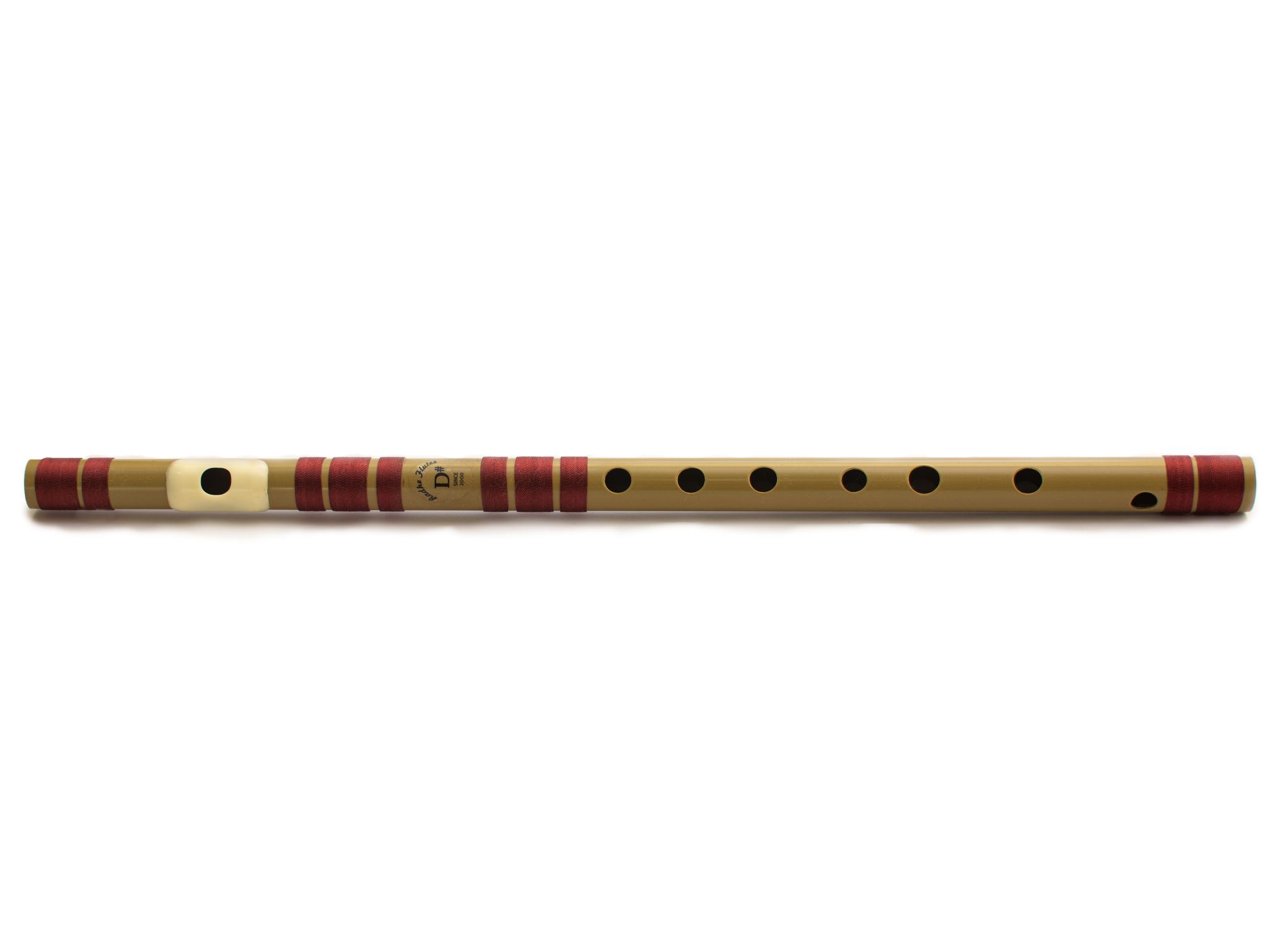 Radhe Flutes | PVC Fiber | D Sharp Bansuri | Middle Octave | Right Handed (16 Inches)