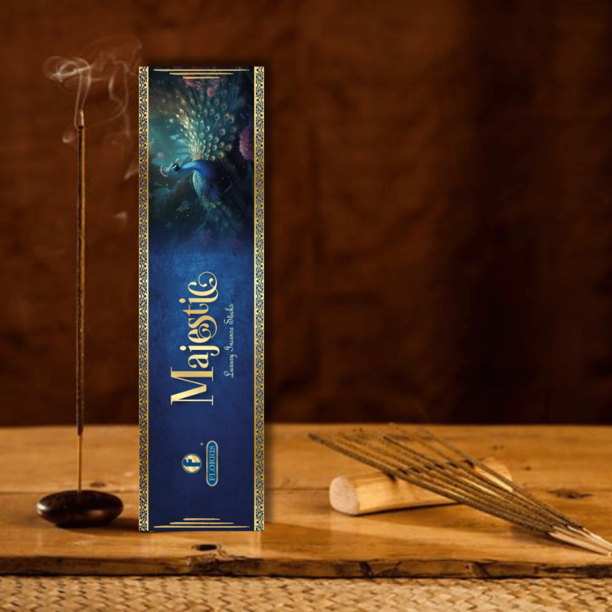 Florris Majestic Incense Sticks Agarbatti Luxury Exclusive Pack (Pack of 4)