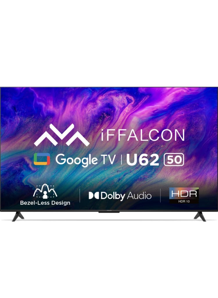 iFFALCON by TCL U62 126 cm (50 inch) Ultra HD (4K) LED Smart Google TV with Dolby Audio, HDR10  (iFF50U62)