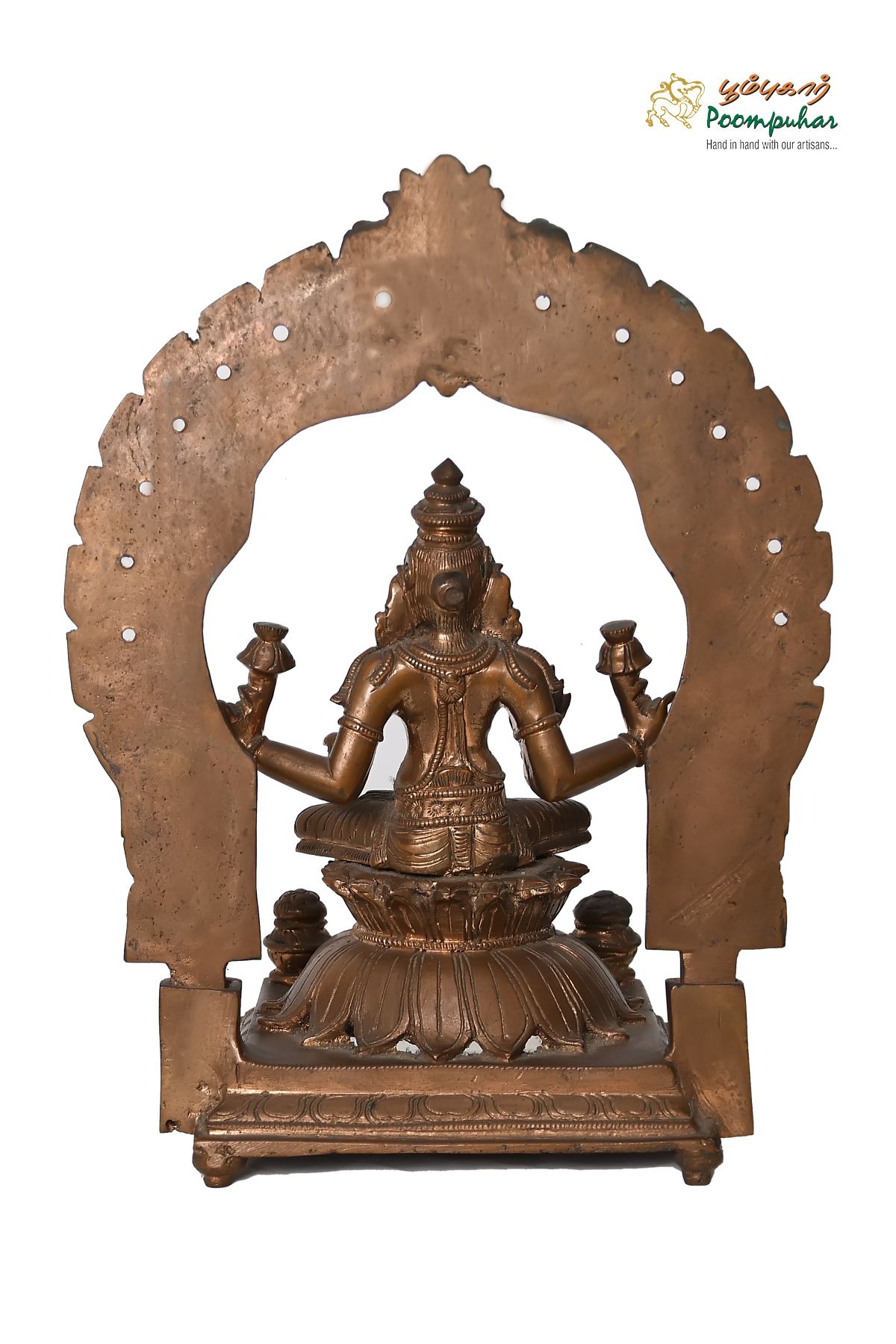 BRONZE 4 INCH SITTING LAKSHMI