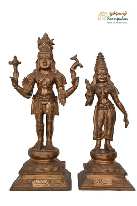 BRONZE SHIVA PARVATHY 18IN