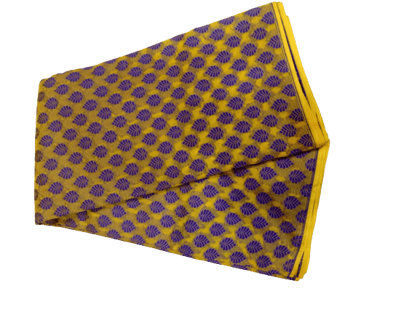 Yellow Silk Newly Printed  Saree