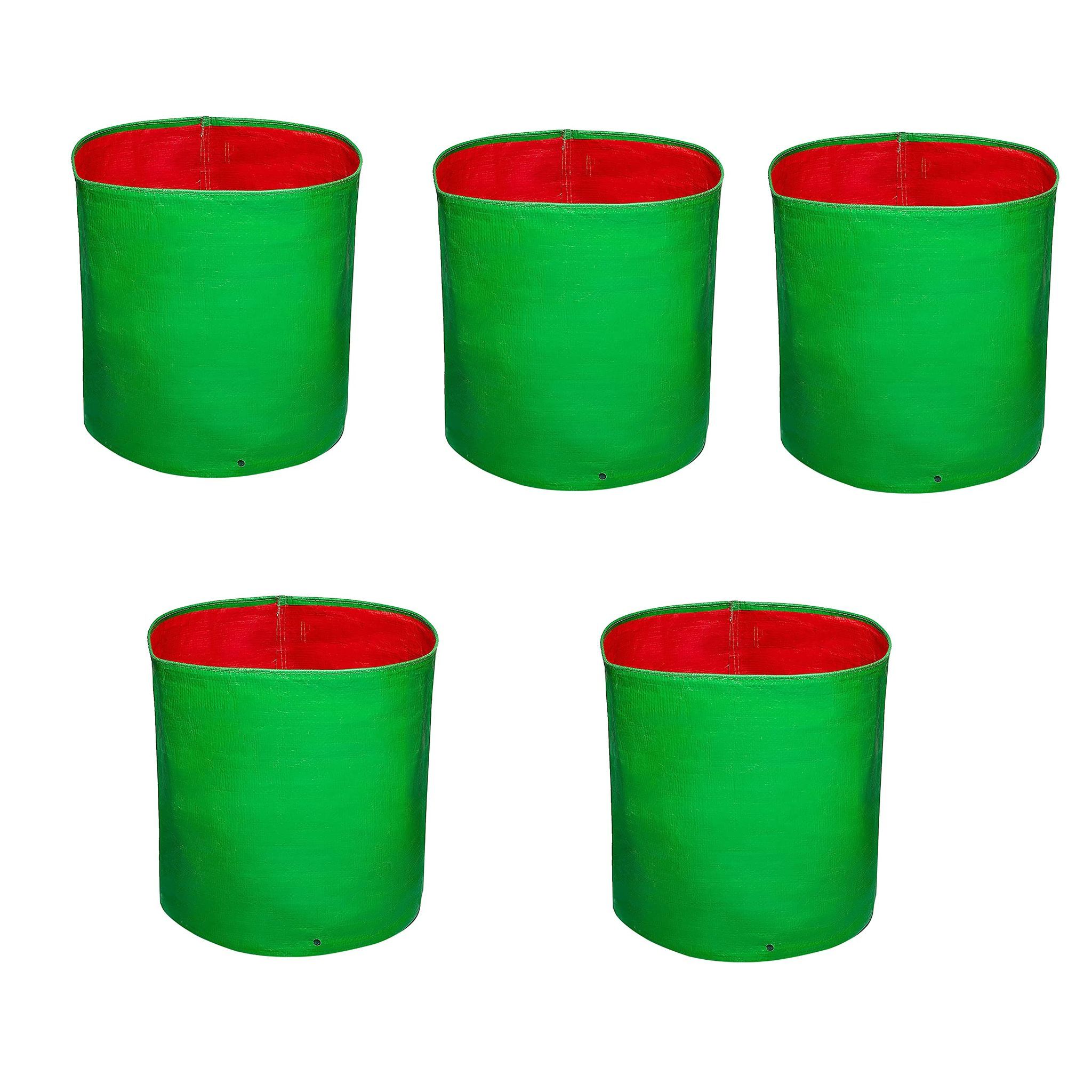 WNE Jaliwale HDPE Plant Grow Bags for Terrace Gardening & Grow Bags for Leafy Vegetable - Grow Bags 18x18 inches Pack of 5