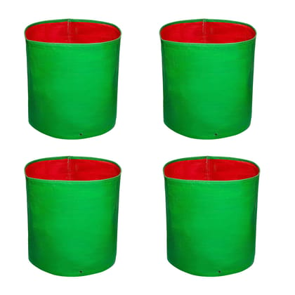 WNE Jaliwale HDPE Plant Grow Bags for Terrace Gardening & Grow Bags for Leafy Vegetable - Grow Bags 12x12 inch Pack of 4