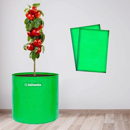 WNE Jaliwale Grow Bags 15x15 inch Large hdpe Fabric Big Size Grow Bags for Leafy Vegetables & Plants Pack of 2