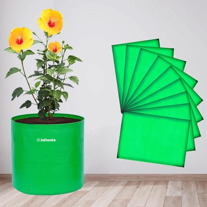 WNE Jaliwale Grow Bags 12x12 inch Large hdpe Fabric Big Size Grow Bags for Leafy Vegetables & Plants Pack of 9