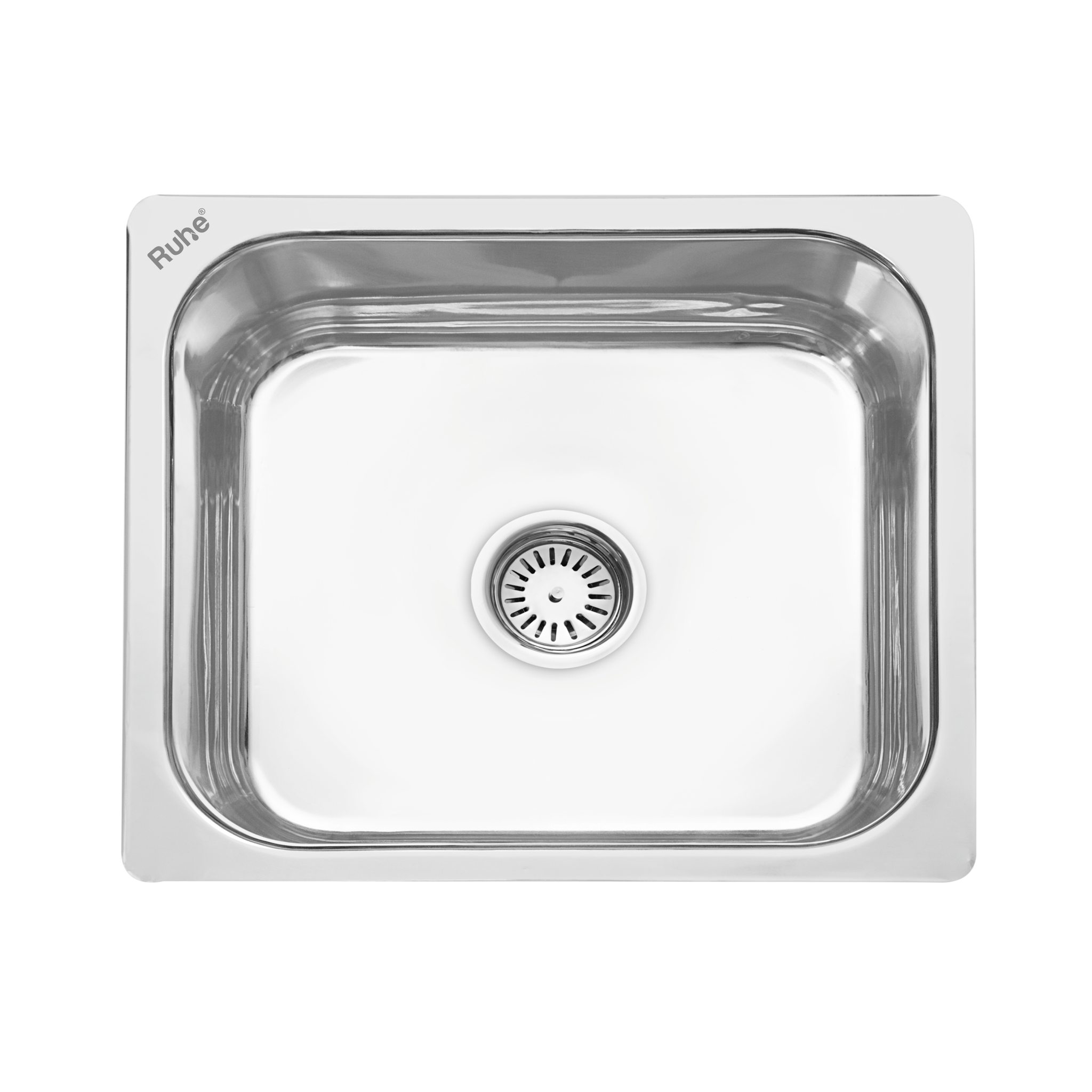 Square Single Bowl Kitchen Sink (22  x 18 x 8 inches) – by Ruhe®