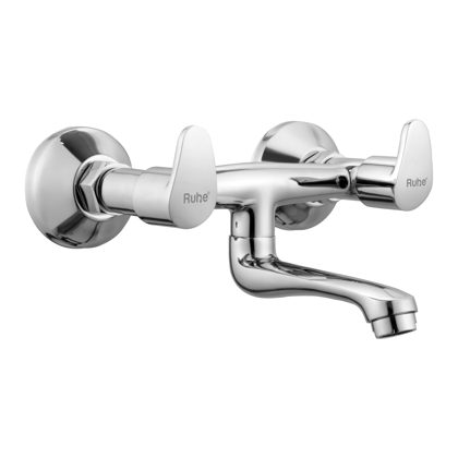 Vela Wall Mixer Brass Faucet (Non-Telephonic) - by Ruhe®