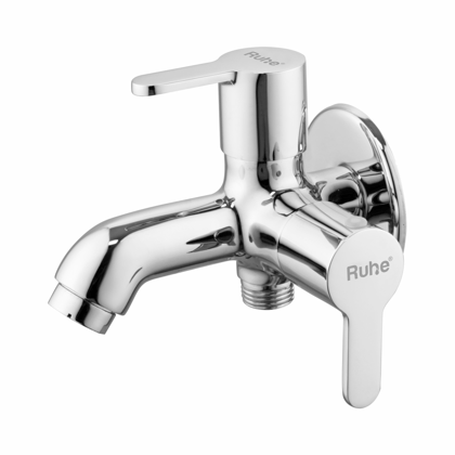 Pavo Two Way Bib Tap Brass Faucet (Double Handle) - by Ruhe®