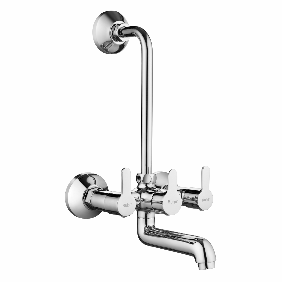 Pavo Wall Mixer Brass Faucet with L Bend - by Ruhe®