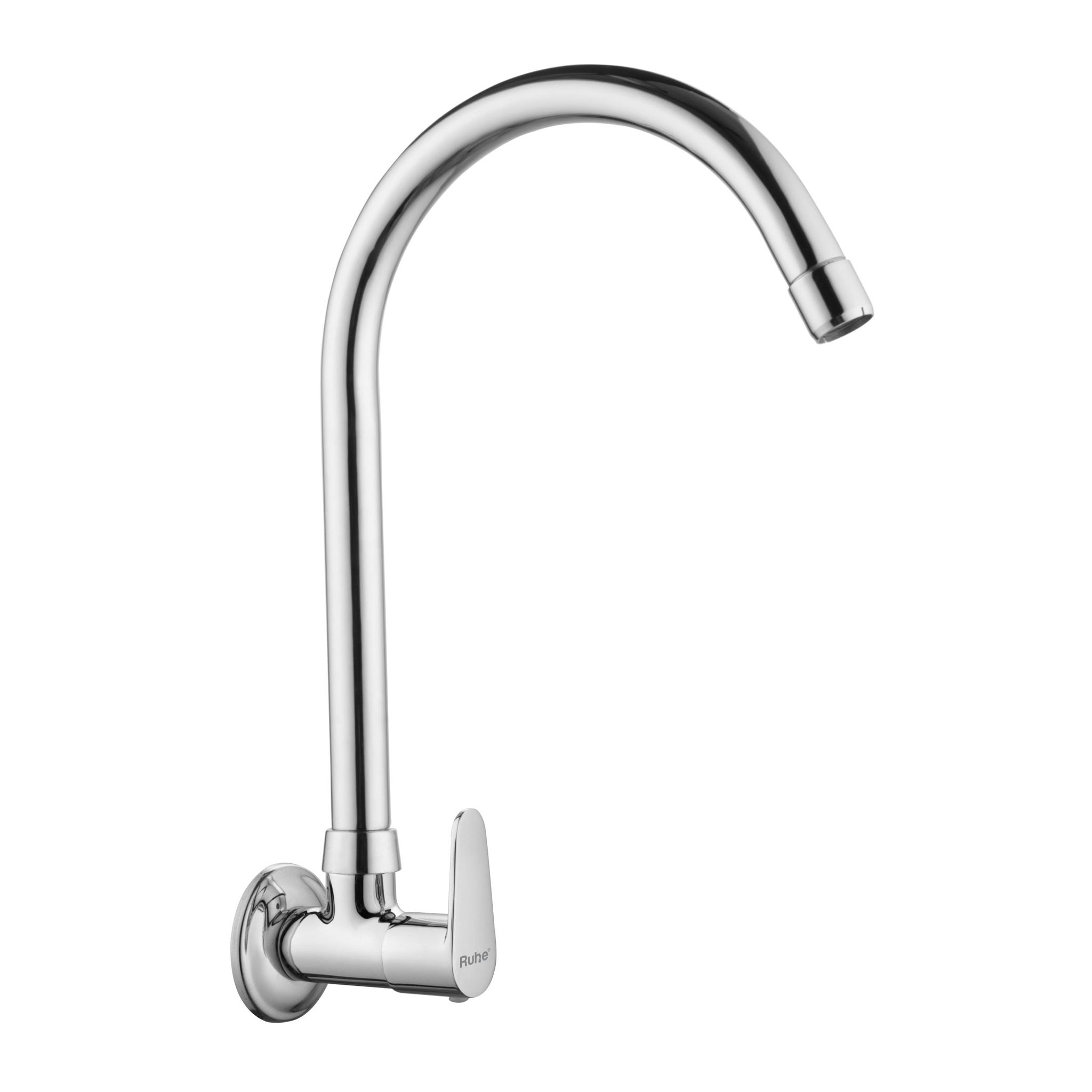 Eclipse Brass Sink Tap with Large (20 inches) Round Swivel Spout - by Ruhe®