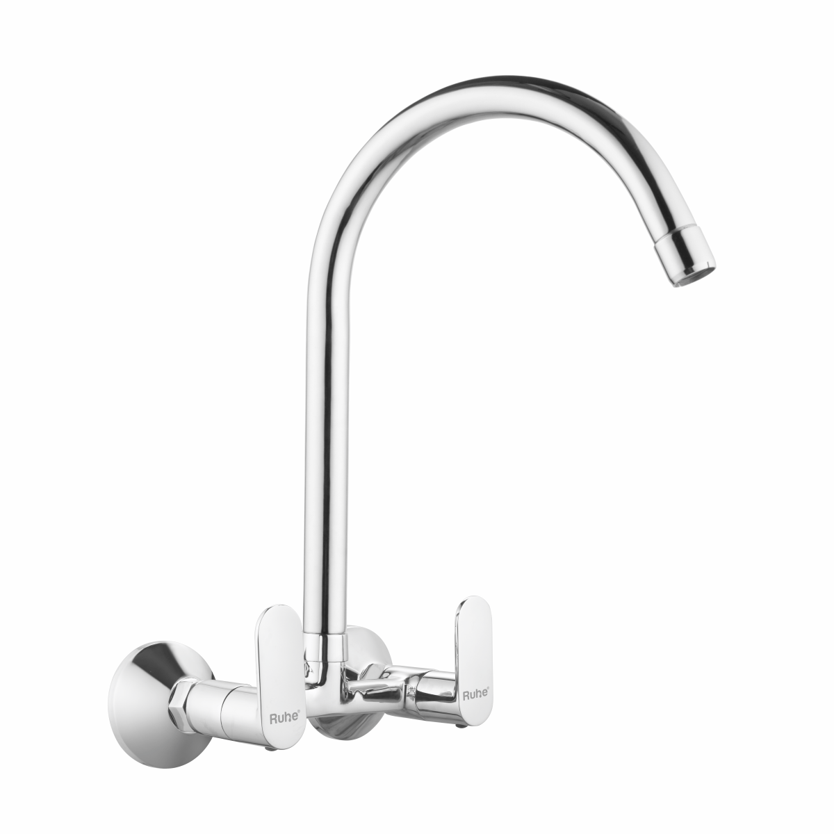 Demure Sink Mixer Brass Faucet with Large (20 inches) Round Swivel Spout - by Ruhe®