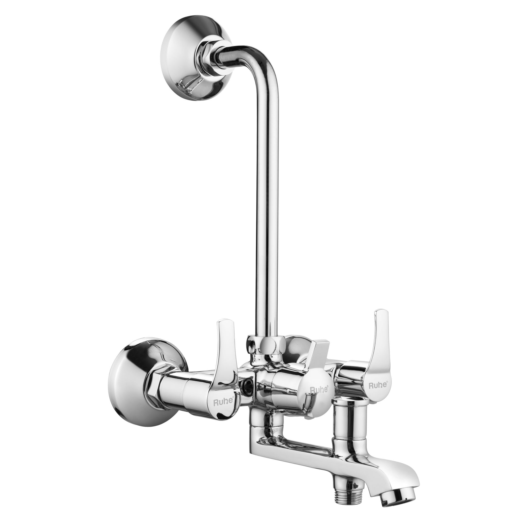 Euphoria Wall Mixer 3-in-1 Brass Faucet - by Ruhe®