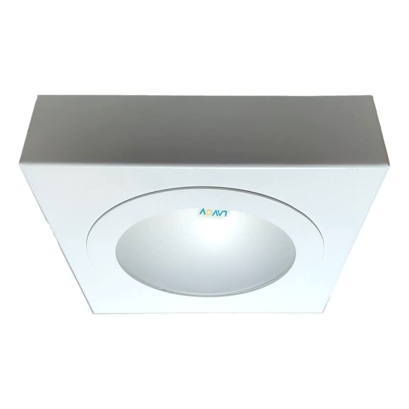 LAVOV Aluminium 15w- Square Surface Led Downlight - Surface, Body Colour - White, LED - Neutral White (4k), Warranty - 2 Years