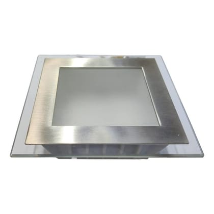 LAVOV Aluminium 12W- Square Led Downlight - RecessedBody Colour - Satin Nickel, LED - Warm White (3K), Warranty - 2 Years