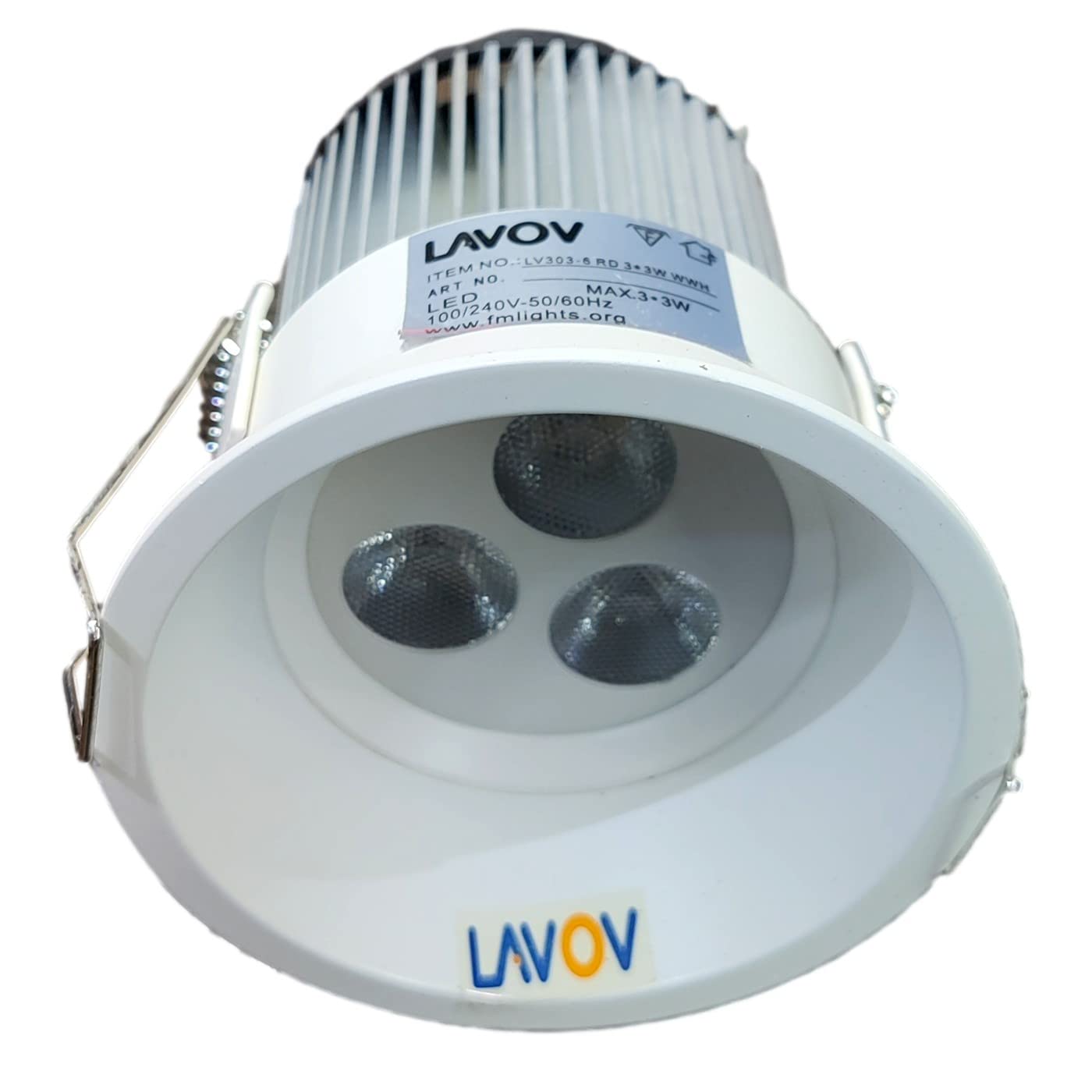 LAVOV Aluminium Round LV-303-6w-RD-WH Led Spotlight - White