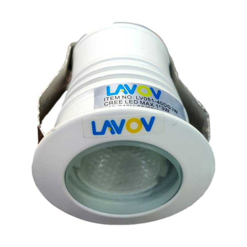 LAVOV Aluminium Round LV-051-40DG-3W-WW Led Spotlight - Warm White