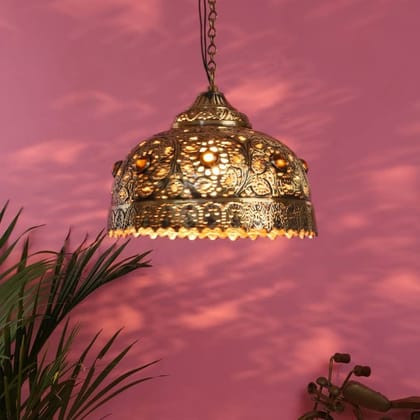 ELIANTE Brass Hanging Light Gold for Living Room, Bedroom, Dining Room, Kitchen