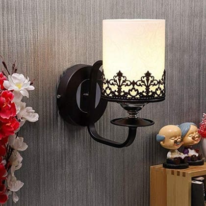 ELIANTE - Black Metal Wall Light -S-261-1W - for Home, Bedroom, Drawing Room & Lobby