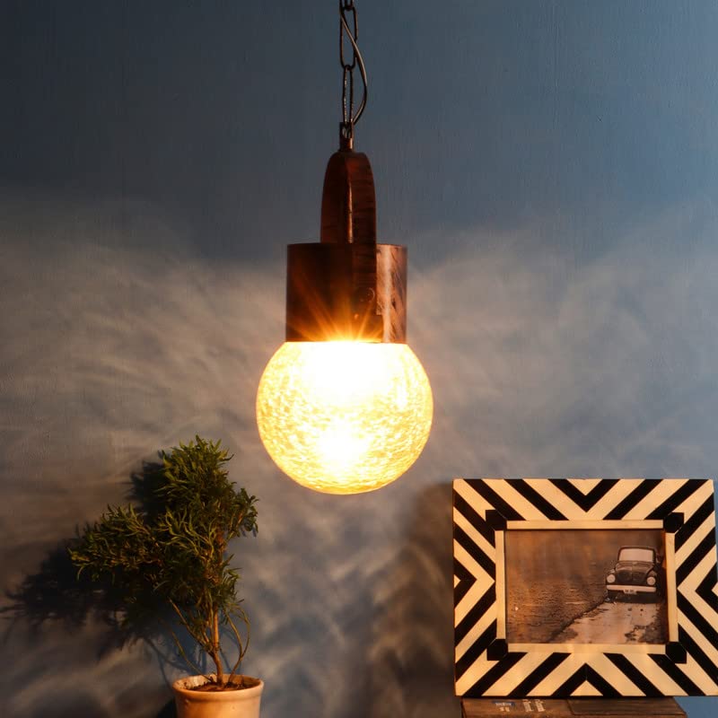 ELIANTE Metal Hanging Light Copper Pendant Light for Living Room, Bedroom, Dining Room, Kitchen