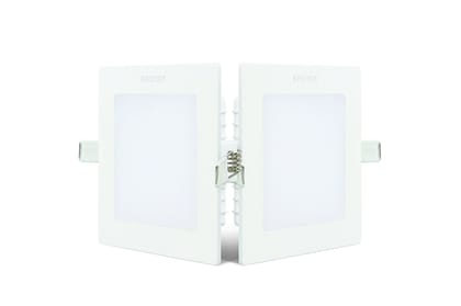 Philips Astra Prime 5-Watts Square Recessed LED Panel Ceiling Light (Cool Day Light,white,Plastic)