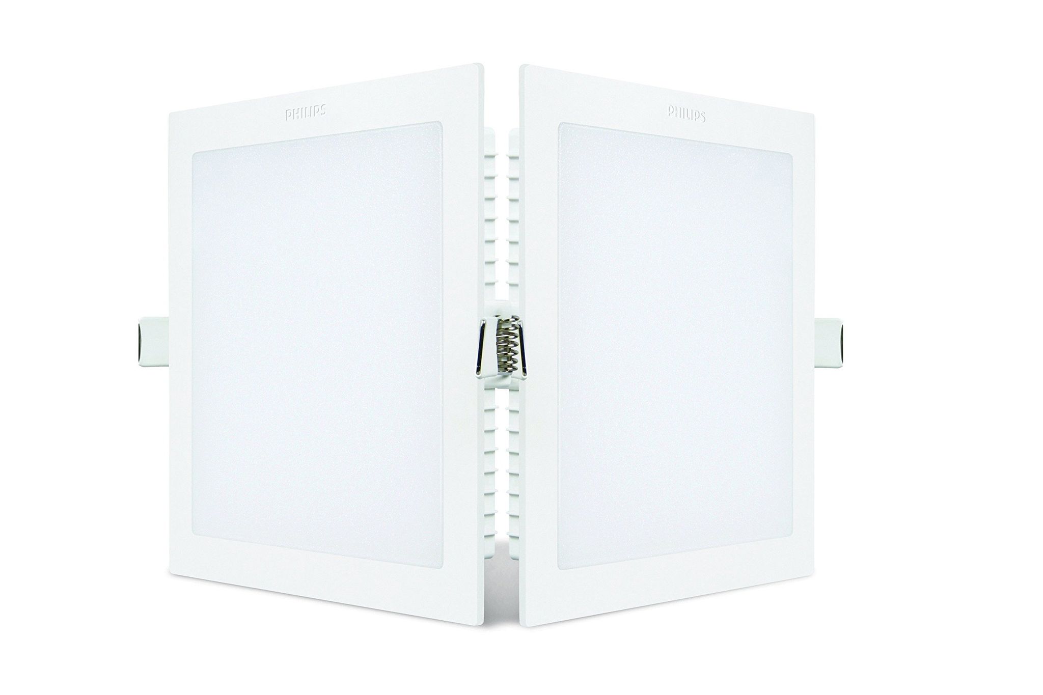 PHILIPS Astra Prime 15-Watts Square Recessed LED Panel Ceiling Light (Warm Light,white,Plastic)