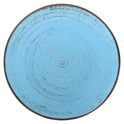 Hitkari Potteries Porcelain Blue Sky Old Side Plate Set of 6 PC for Home & Kitchen (Blue,Set of 6 Pc.)