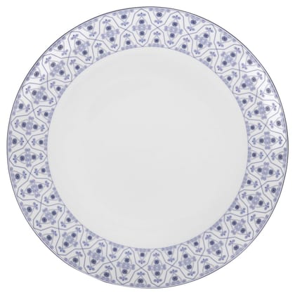 Hitkari Potteries Porcelain 17318 Rice Plate Set of 1 PC (31cm, White)