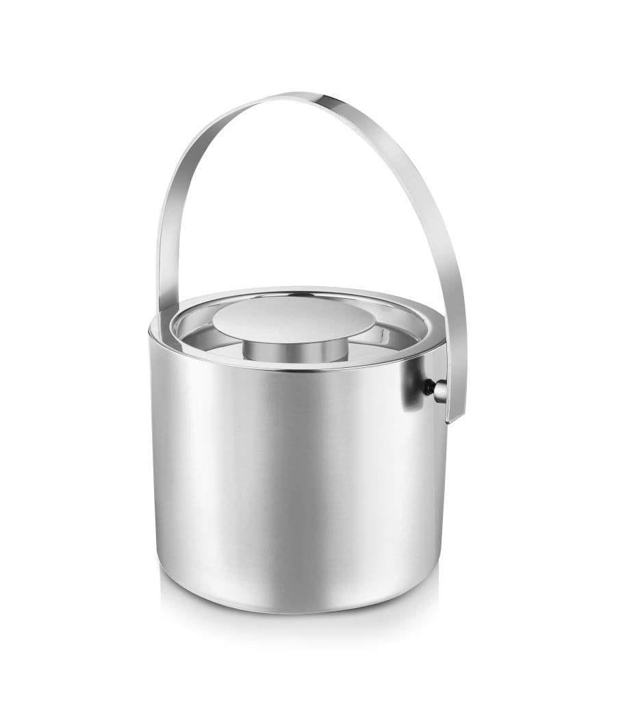 FNS Stainless Steel Mini Double Walled Ice Bucket with Lid (1 Litre)